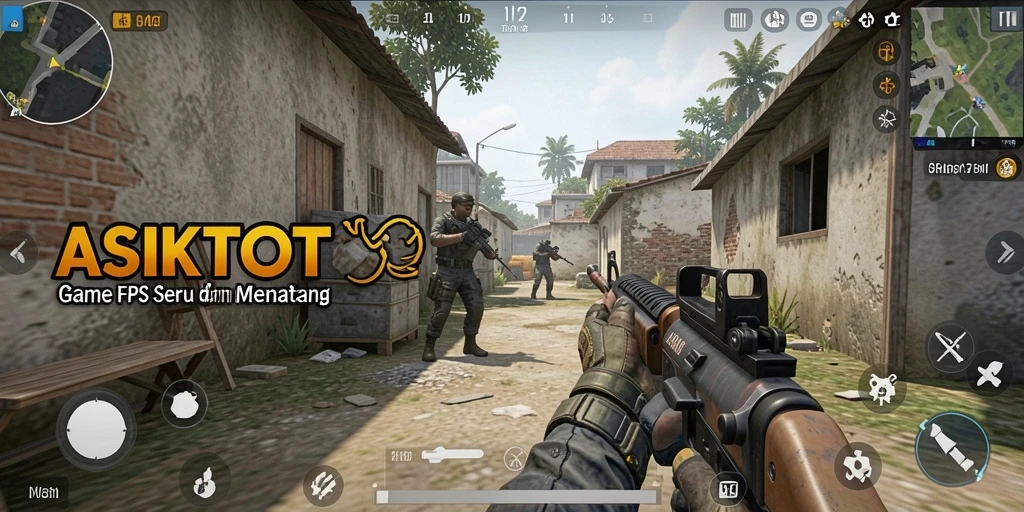 Gameplay ASIKTOTO dengan aksi tembak-menembak yang intens.