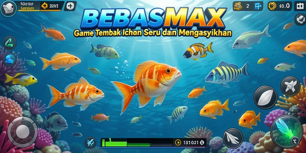 Screenshot gameplay Tembak Ikan penuh keseruan di BEBASMAX.