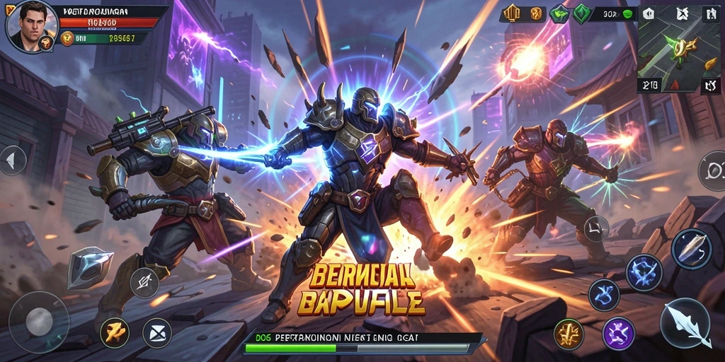 Tampilan gameplay D06 yang menegangkan dan penuh aksi dalam pertarungan.