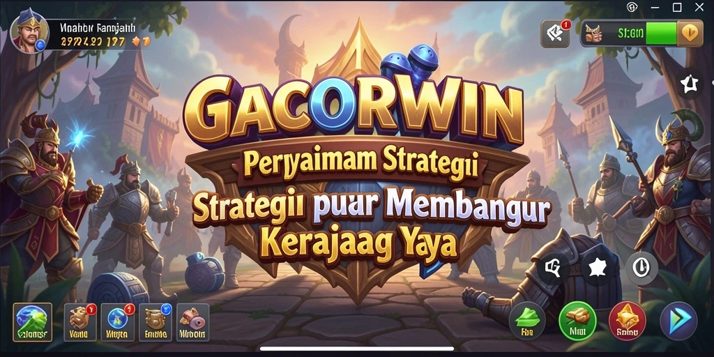 Tangkapan layar gameplay <strong>GACORWIN</strong> menunjukkan pertarungan strategis yang intens.