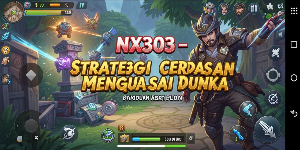 Tampilan strategis dan dinamis dari gameplay NX303 yang seru.