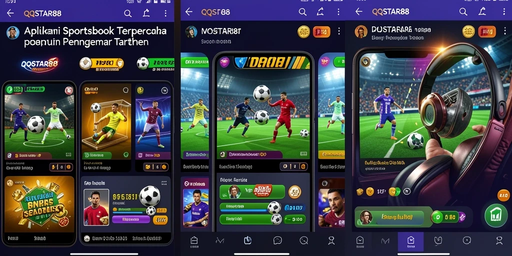 Tampilan utama <strong>QQSTAR88</strong> dengan interface taruhan olahraga yang user-friendly.