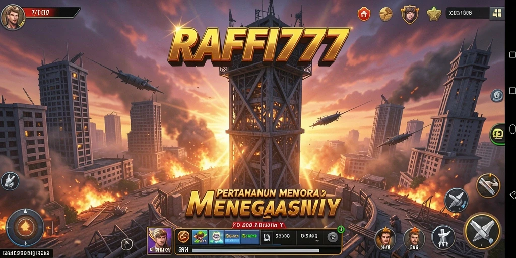 Tampilan menara pertahanan dalam aksi yang mendebarkan.