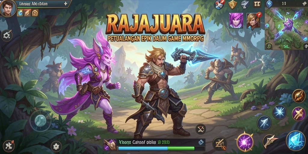 Tampilan Gameplay RAJAJUARA yang Mengasyikkan dalam MMORPG.